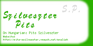 szilveszter pits business card